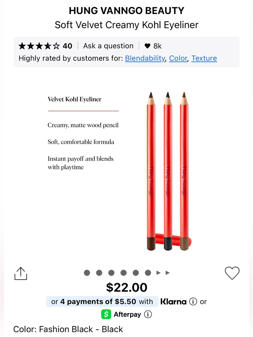 Hung Vanngo kohl eyeliner